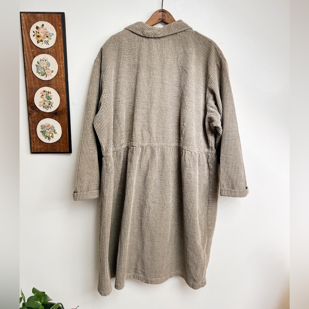 Vintage J Jill Corduroy Button Down Babydoll Dress 2X - Picture 2 of 7